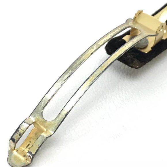 LOUIS VUITTON Pre-shoes Valletta Hair Accessories Brown/Green Velor/Metal main image 6